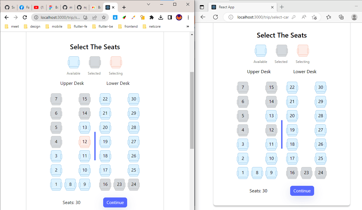 Real-time seat selection (WebSocket sync)